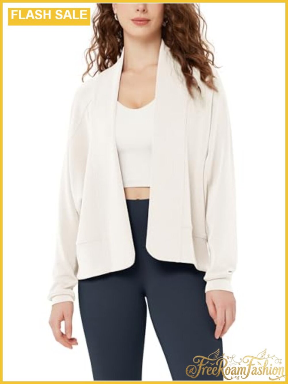 Modal Soft Open Front Cardigan Long Sleeve Draped Casual Layering Sweater
